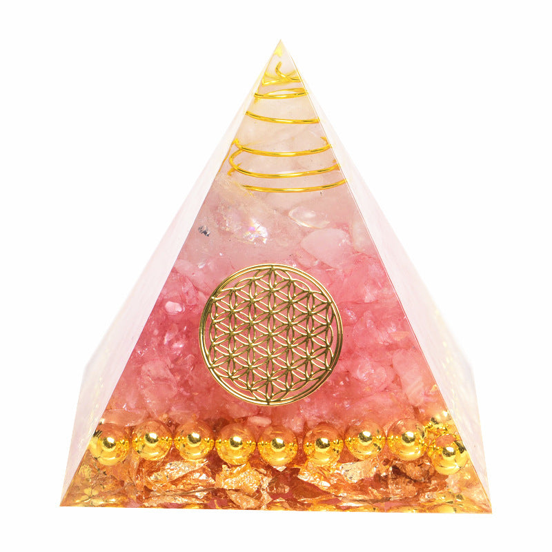 Tiger Eye Orgonite Pyramid Healing