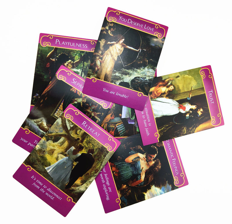 Gold-plated English Romantic Angel Oracle Card