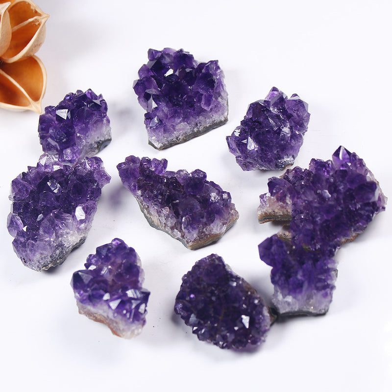 Natural Amethyst Cluster Ornaments