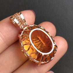 Citrine Fire Pendant