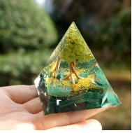 Tiger Eye Orgonite Pyramid Healing