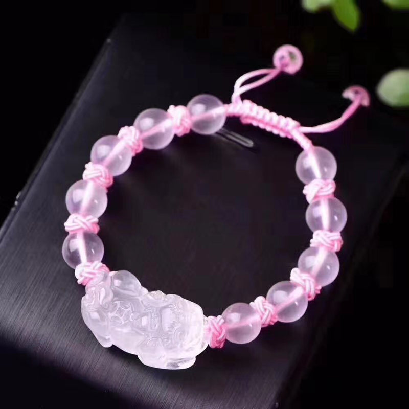 Pink Crystal Zodiac Bracelet