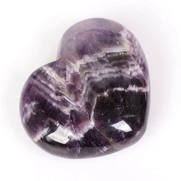 Love Stone Amethyst Heart K9