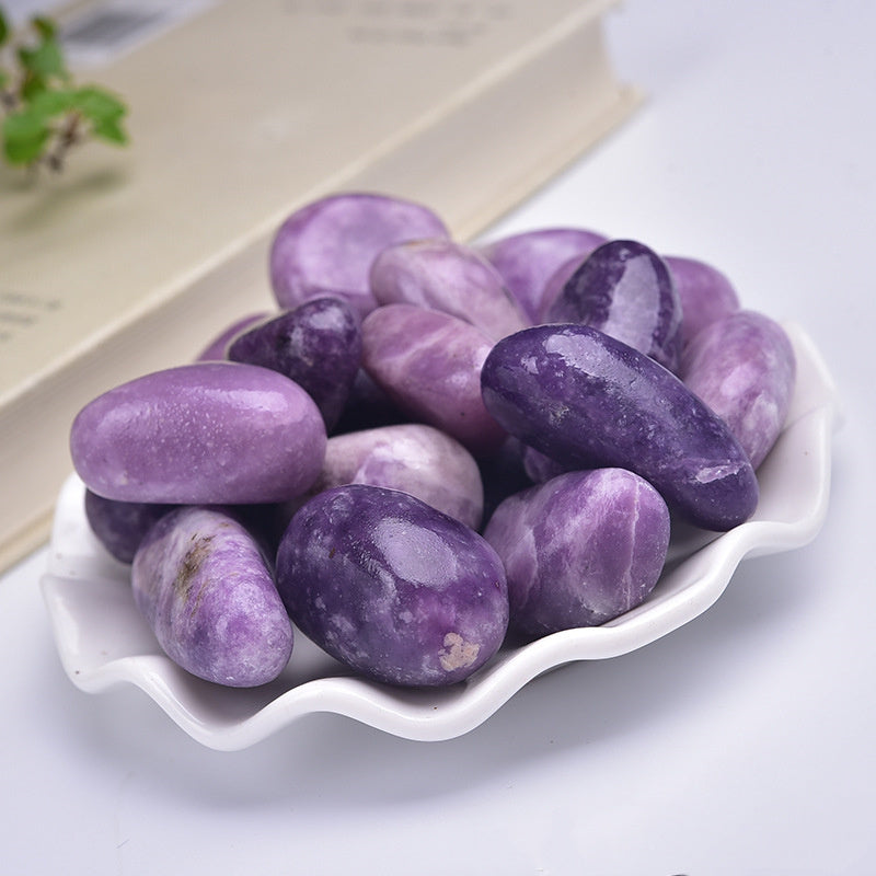 Natural Lepidolite Crystal Tumbles