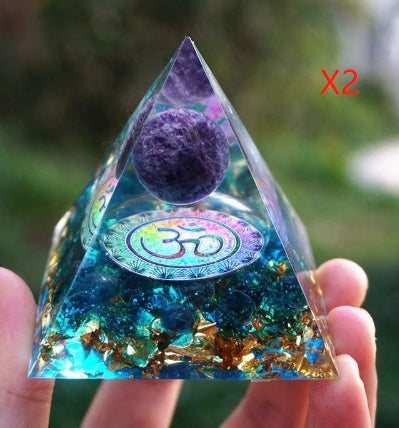 Tiger Eye Orgonite Pyramid Healing