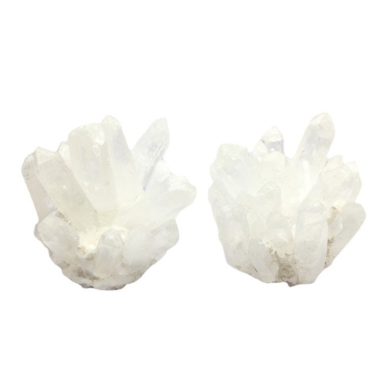 White Crystal Cluster Ornaments