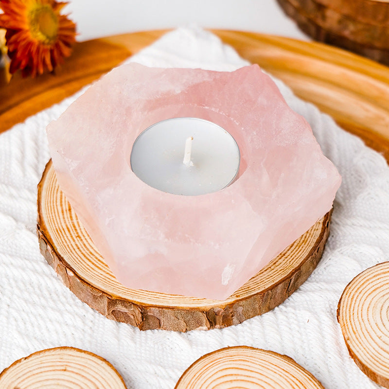 Natural Crystal Candle Holders