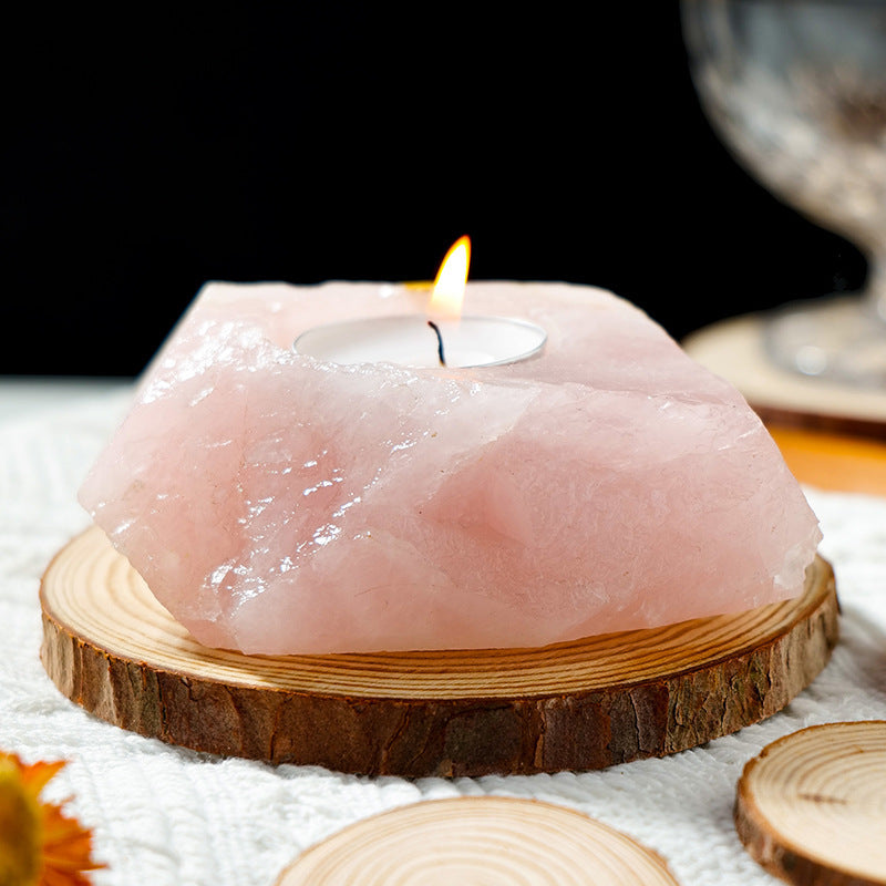 Natural Crystal Candle Holders