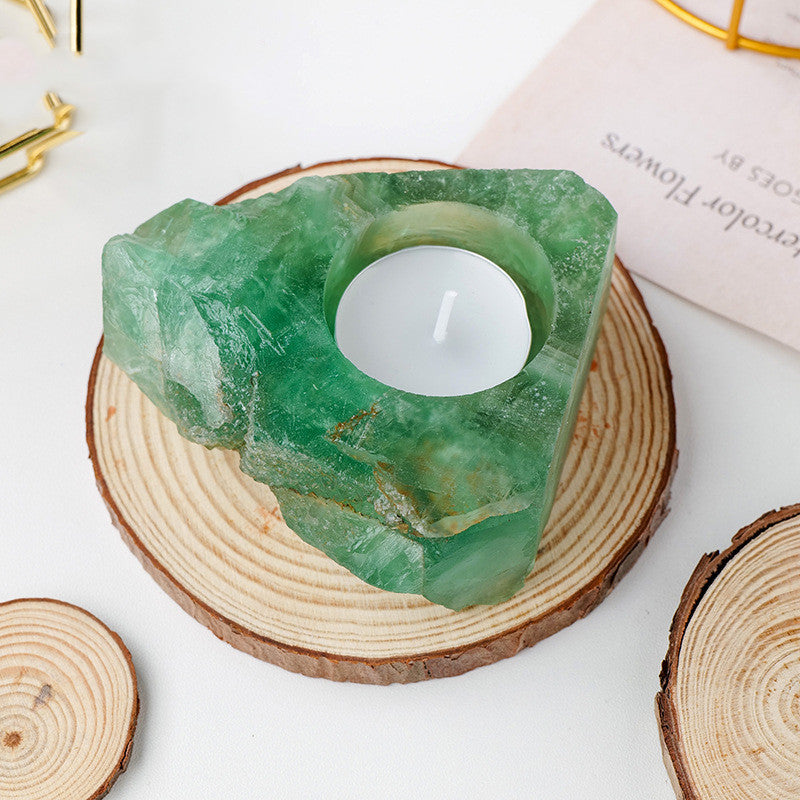 Natural Crystal Candle Holders