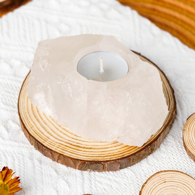 Natural Crystal Candle Holders